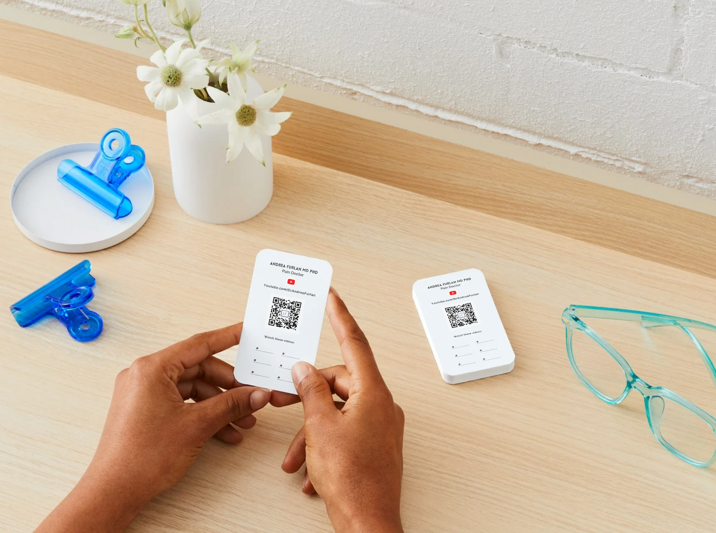 Patient Education Video Prescription Cards - PDF Template