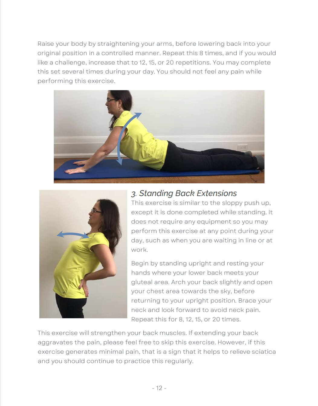 Sciatica & Disc Herniation Exercise Booklet - Pain Relief Guide – Dr ...