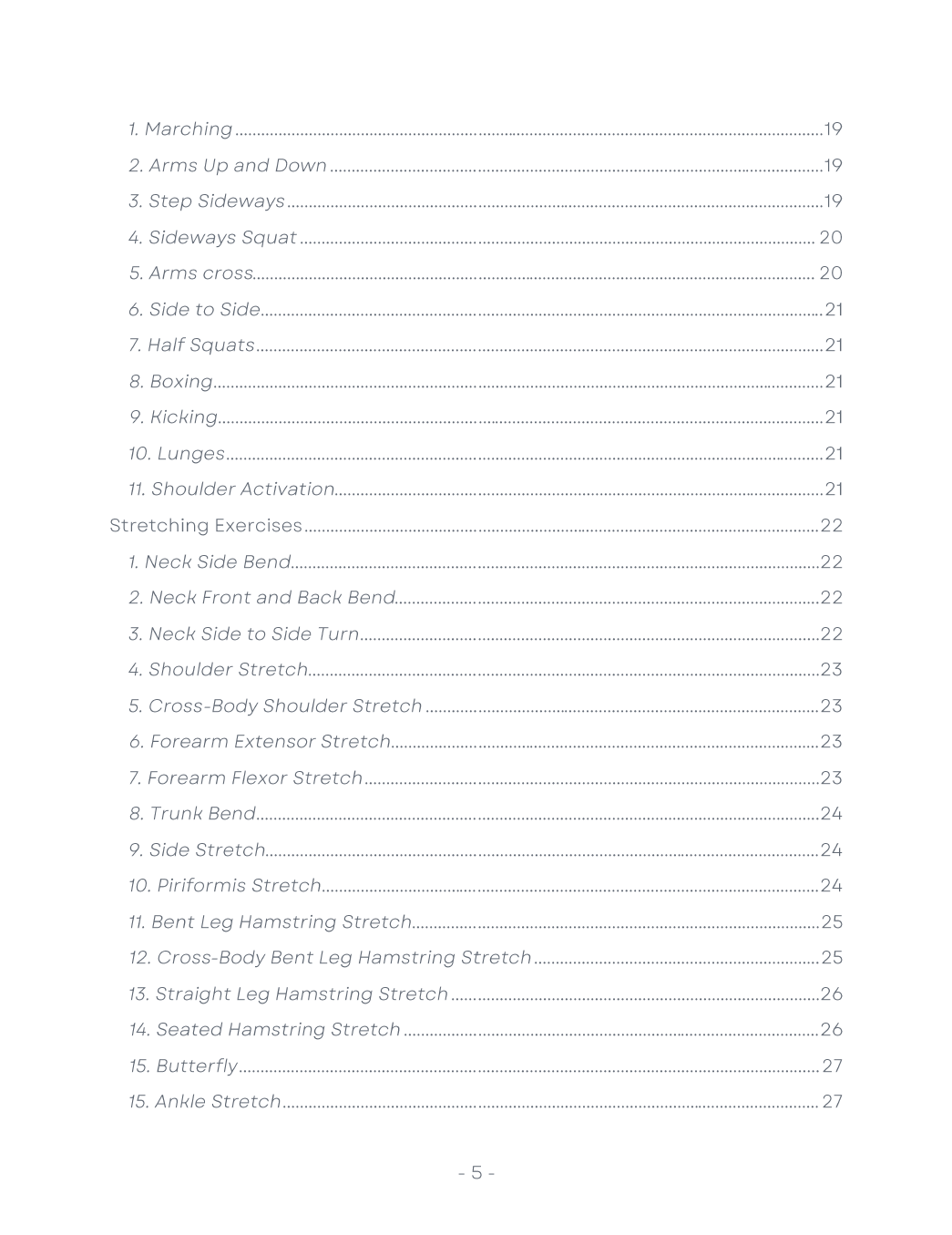 Booklet: Exercises for Fibromyalgia