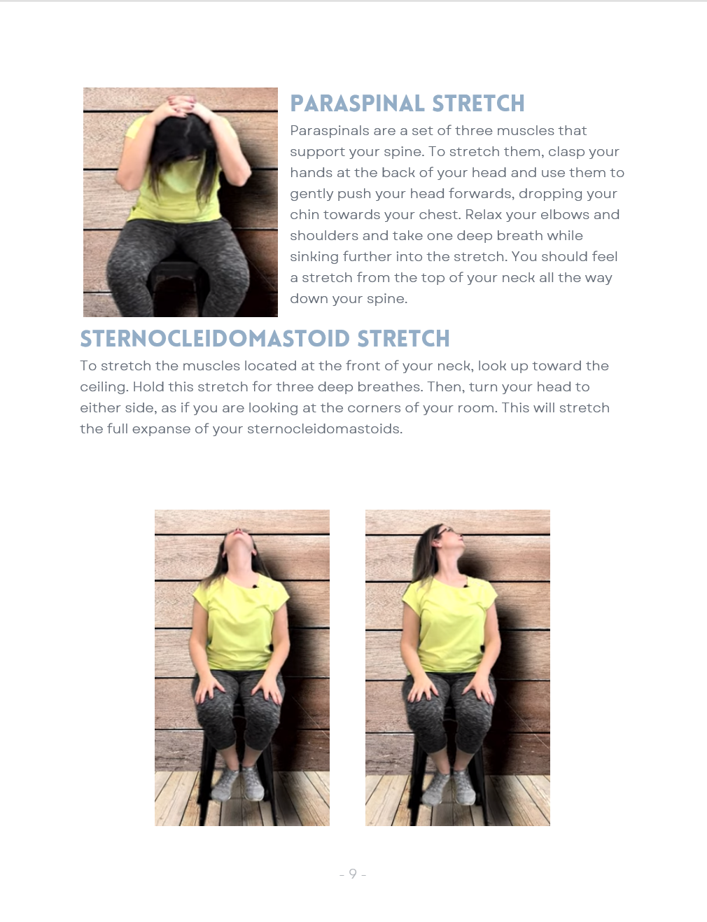 Booklet: Exercises for Myofascial Neck Pain